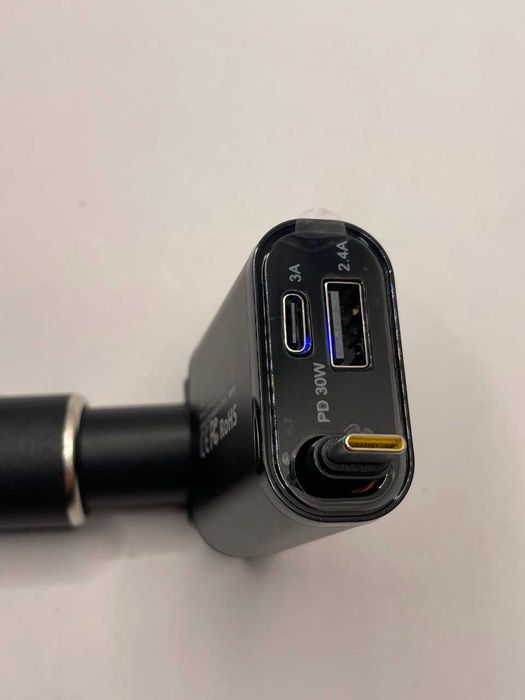 Lamicall PT-47 – Ładowarka Samochodowa USB-C PD Zwijanym Kablem B43