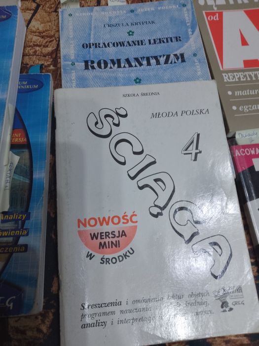 Pomoce naukowe z języka polskiego do matury