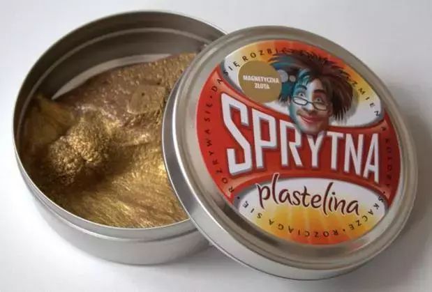 Sprytna plastelina, magnetyczna, złota 80g. Artyzan