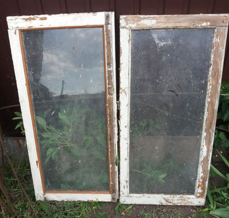 Скло віконне б/у, різні розміри.