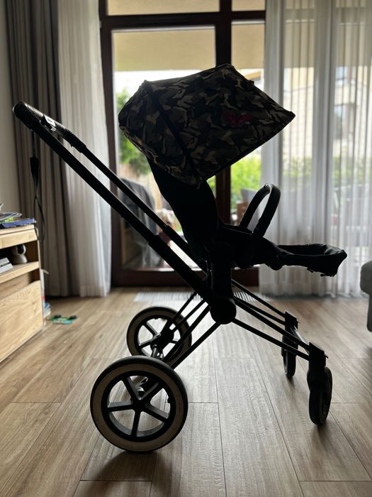 Wózek CYBEX Butterfly 2 w 1 (gondola + spacerówka), Snack trail nowy GRATIS