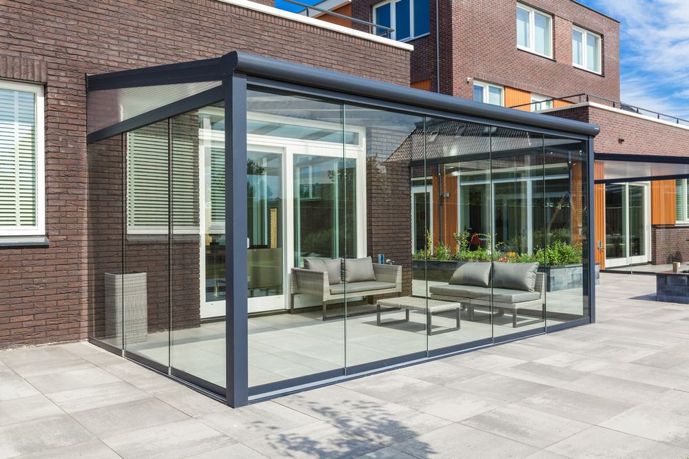 Aluminiowe zadaszenia tarasowe 4*3m poliwęglan mleczny 16mm