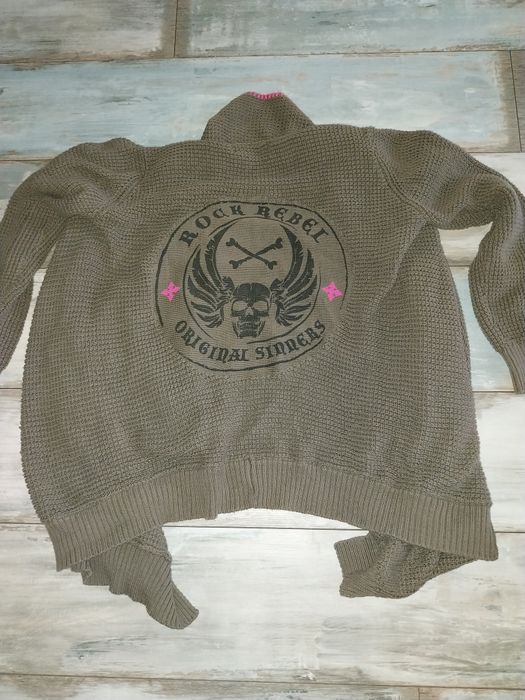 Narzutka w stylu motocyklowym rock rebel