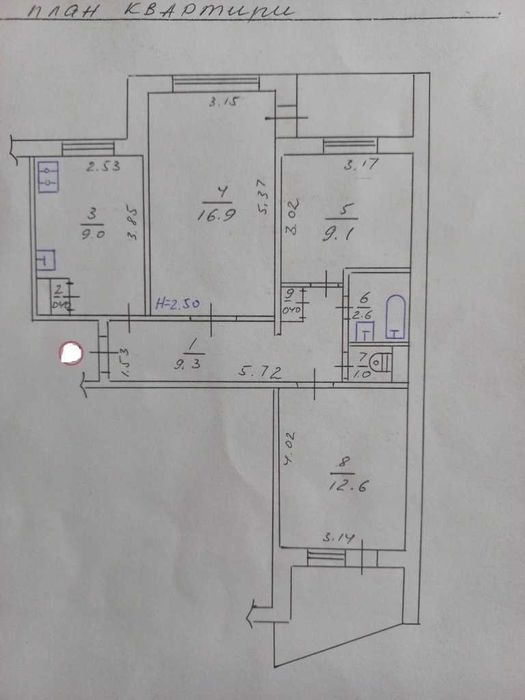 ТЕРМІНОВО/Продаж 3-к квартири /Цегла/р-н. Алмазний/ТЕРМІНОВО/