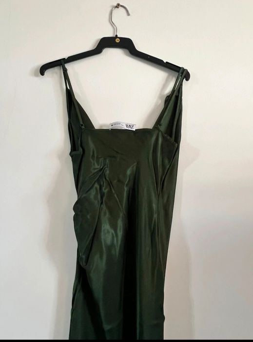 Vestido verde Zara Tamanho M