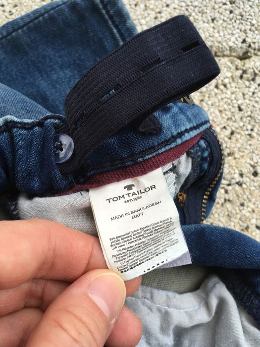 TOM TAILOR spodnie dżinsy roz. 98 niebieskie jeansy