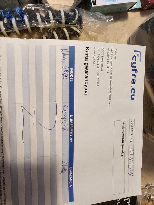 Nowy aparat Nikon900 + akcesoria