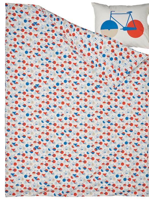 Capa de edredon e fronha bicicletas