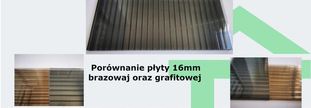 Poliwęglan komorowy 16mm - DOCINANY NA WYMIAR