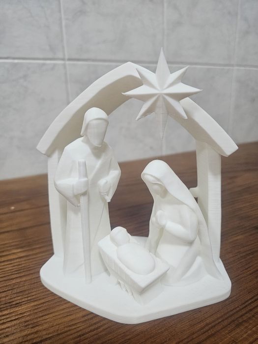 Presépio minimalista branco