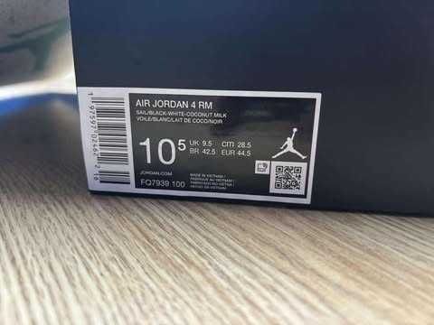 Jordan 4 RM Black White | Retro Y2K Streetwear Sneaks