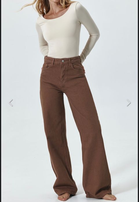 Джинси Solmar wide leg шоколадні