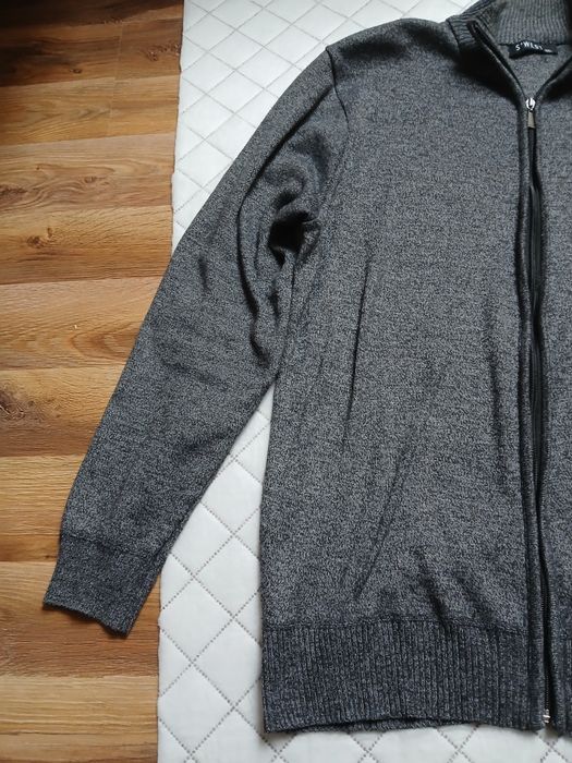 S'WEST Sweter Wełniany z kaszmirem Rozpinany 2xl-3xl