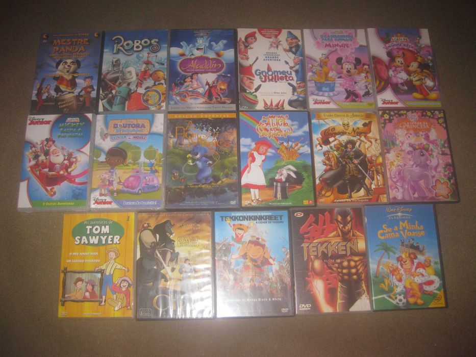 53 DVDs de Animação- Todos Originais!