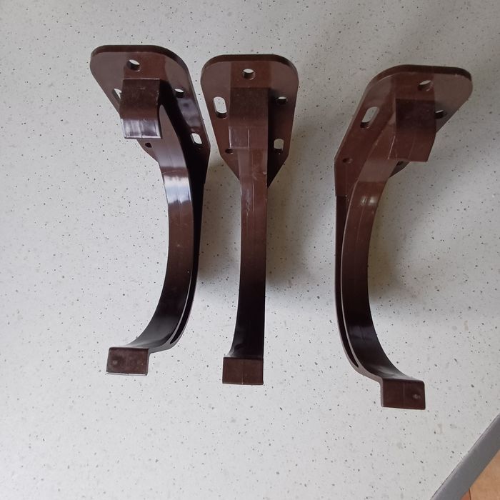 hak, uchwyt rynnowy doczołowy 130, zestaw 3 szt