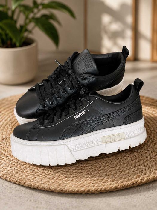 Sneakersy Puma mayze classic czarne 39 skórzane