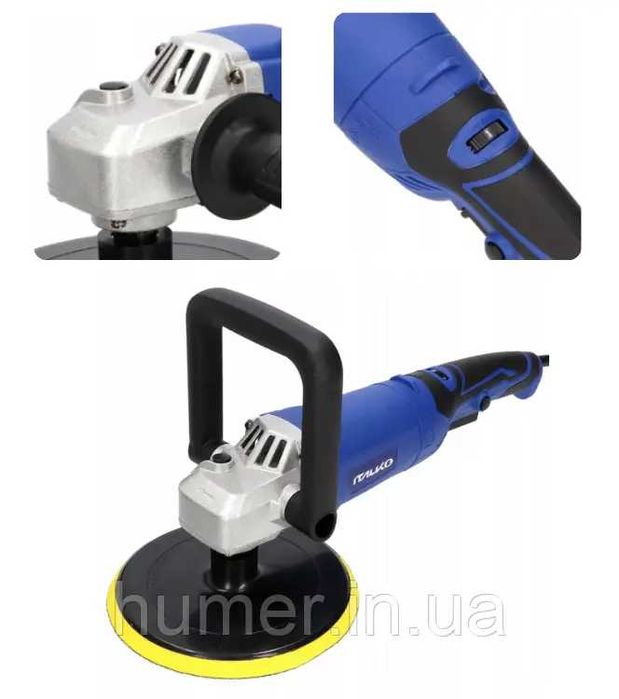 Автомобільна полірувальна машина Italko 180 мм, 1200 Вт, 3500 об/хв