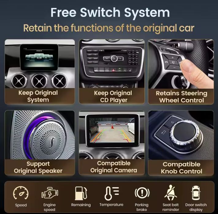 Box Upgrade Carplay e Android Auto wireless Mercedes NOVO