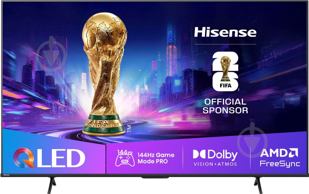 Телевізор Hisense 4K 55E7Q Pro, 144 Гц