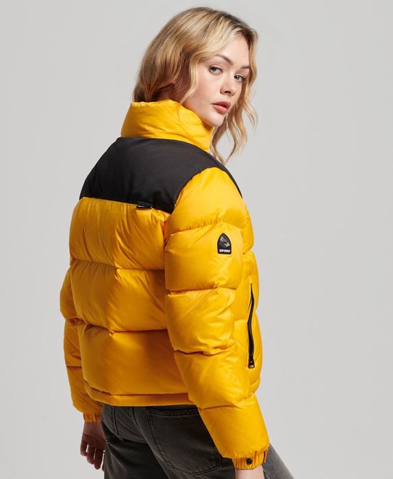 SuperDry 38 M żółta puchowa nowa z metkami
