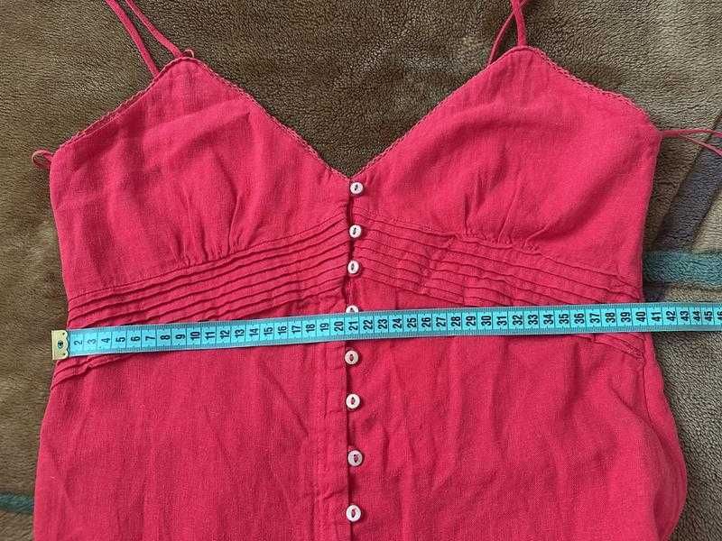 Zara платье льняное, сарафан