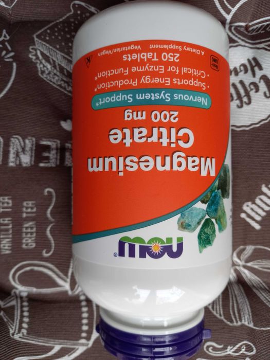 Магний цитрат глицинат хелат ультра маг ultra mag комплекс now foods