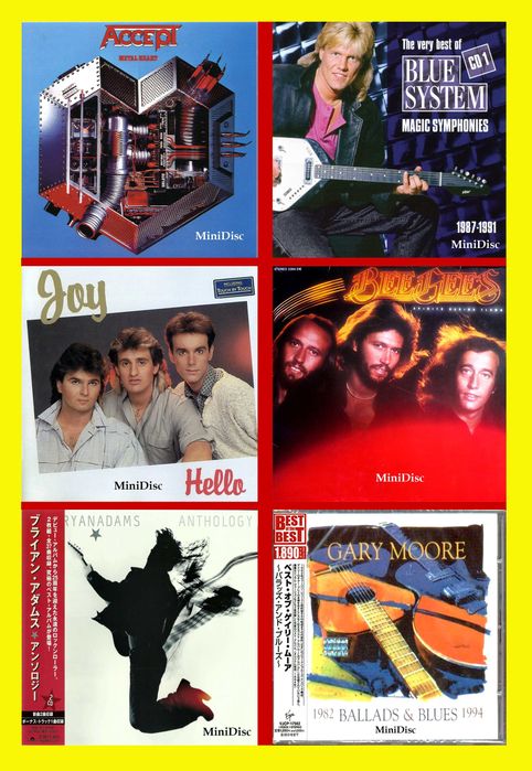 Минидиски Dire Straits, Chris Rea, ABBA, Boney M, Lady Gaga, Arabesque