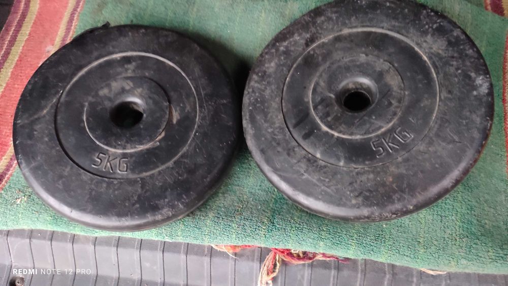 Блины 5 кг к штанге , гантелям .пара блинов. Блини до штанги, гантелів