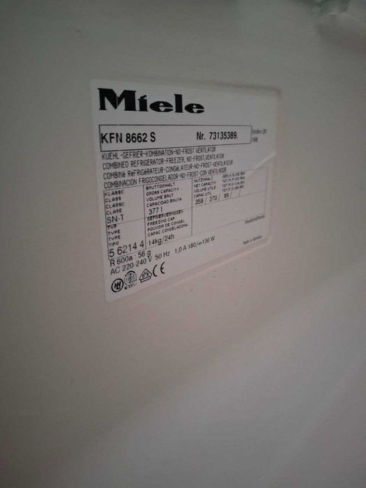 Холодильник б/в MIELE 200/60/60 Білий Крап/No Frost #07604