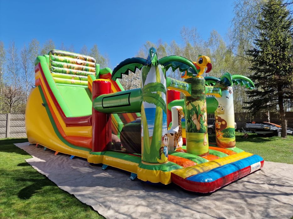 Wynajem namiotow dmuchancow zjezdzalni dmuchaniec namiot plac zabaw