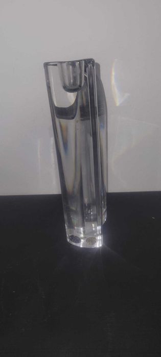 Castiçal Duplo Imponente em Cristal de Boémia (23cm) - Original
