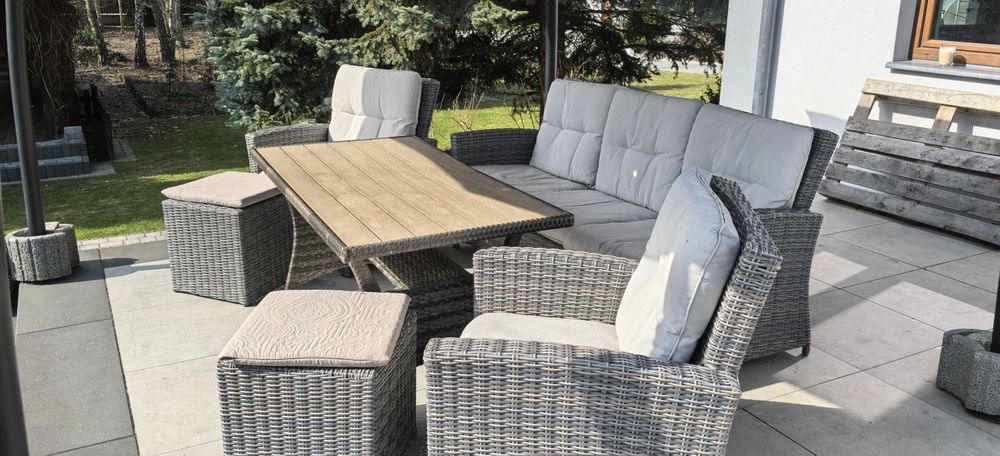 Meble ogrodowe z technorattanu