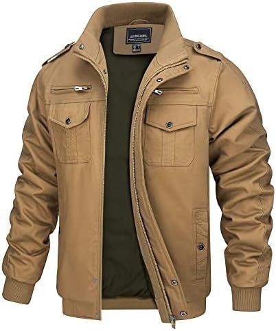 Męska kurtka przejściowa pilotka beżowa rozm. L