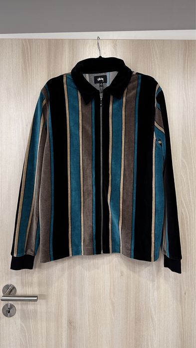 Оригінальна кофта Stussy Roland Stripe fullzip розмір М