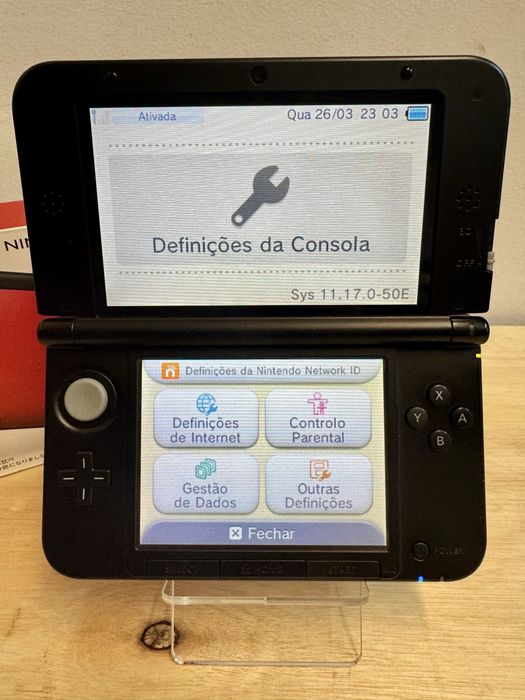Nintendo 3DS com cartao memoria 64 GB