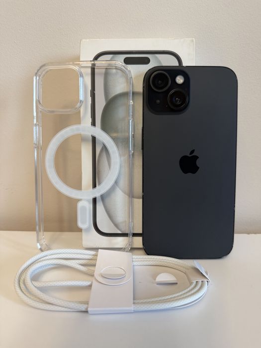 Iphone 15 czarny 128gb kondycja 100%