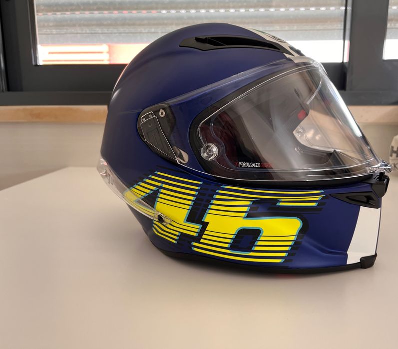 Capacete AGV Corsa-R V46 - Matt Blue / Yellow - MS : 57 - 58