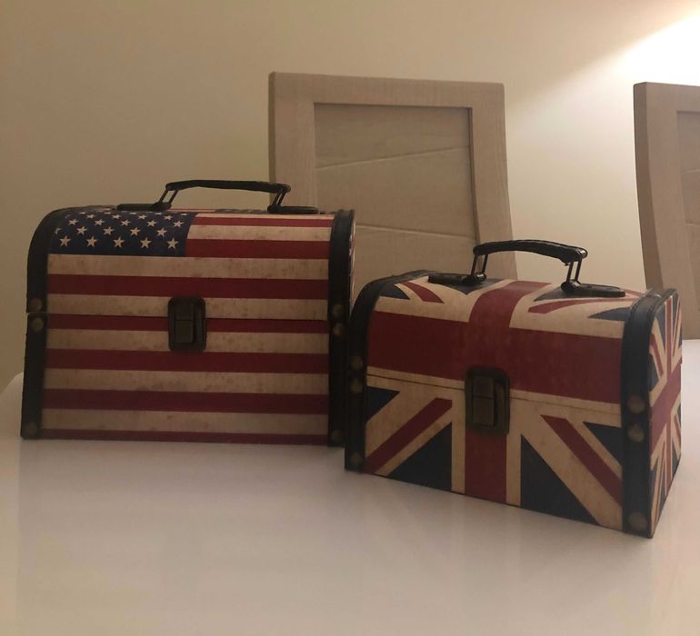 Caixas Arrumação Estados Unidos/Inglaterra