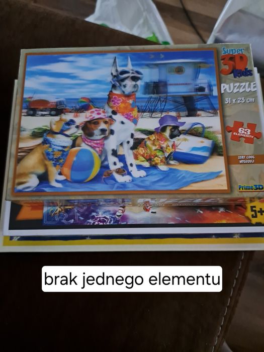 Zestaw używanych puzzli