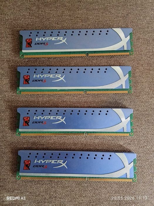 DDR3 kit 2шт*2Gb=4Gb(дві планки)  за 150грн. Усього в мене 4 планки (за 250 грн.)