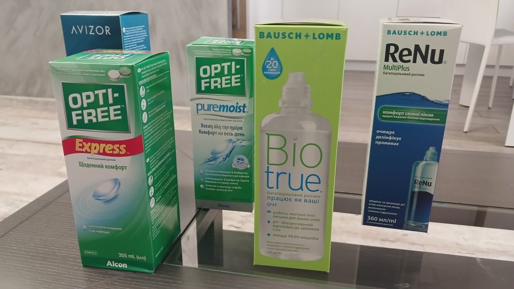 Розчини для контактних лінз Renu Biotrue Optifree