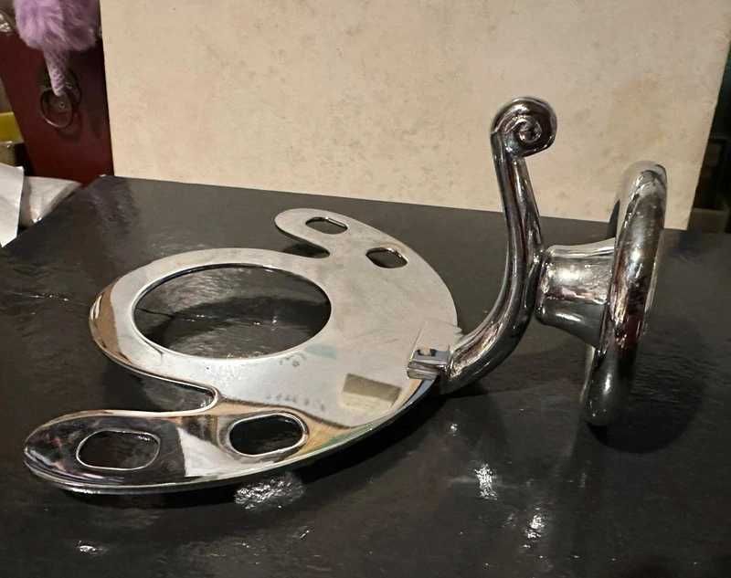 Porta-copo e escova de dentes cromado