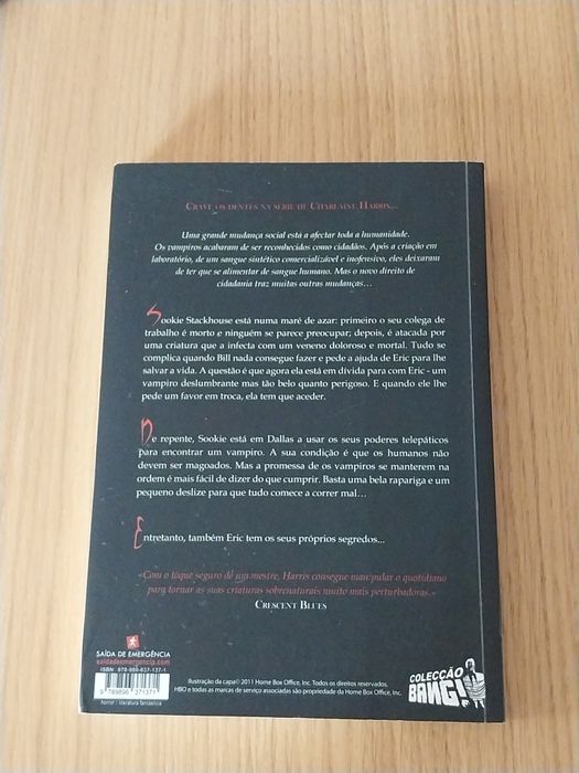 Livro "Dívida de Sangue" da autora Charlaine Harris