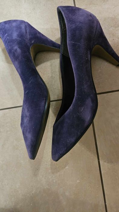 Fioletowe szpilki obcasy rozmiar 36