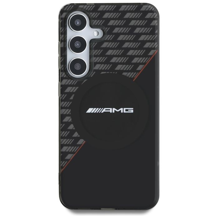 Etui AMG Double Layer Rhombs MagSafe do  Samsung Galaxy S25
