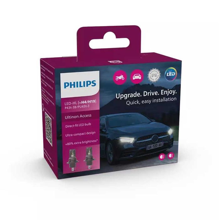 Philips Led Plug And Play H1/H7/HIR2/H9(Diversos encaixes Disponíveis)