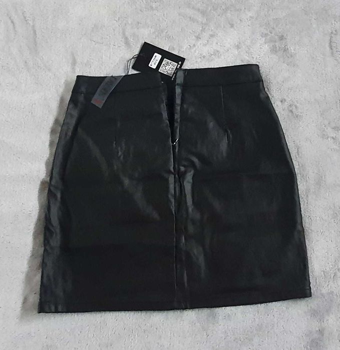 NEW skórka mini spódniczka metki czarna DAYSIE S M L 36 38