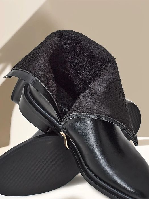 36 37 38 botki 39 40 41 wysokie na płaskim obcasie z klamerką ocieplan