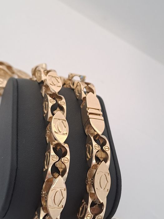 Złoty łańcuszek splot  CARTIER 585 Nowy 385 zł/g!