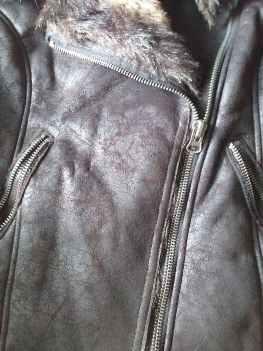 Kurtka kożuszek brąz M